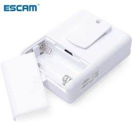 2024 ESCAM wirless infrared alarm Door Bell Driveway Patrol Garage System Motion Sensor 2 transmitter with 1 Receiver