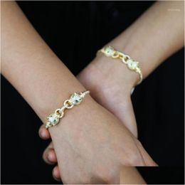 Chain Link 2021 High Quality Gold Color Tennis Adjustable Bracelet For Women Charm Jaguar Leopard Micro Pave Cz Fashion Jewelry Gift1 Otbqm