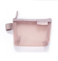 solid nylon large capacity purse tarvel multi-functional makeup bag lucency portable cosmetic bag