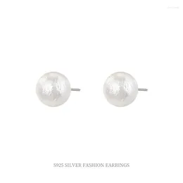 Stud Earrings 925 Sterling Silver For Women With Pearl 12mm 16mm 20mm