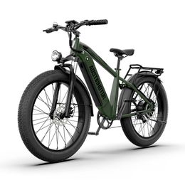 Bikes US Stock Aostirmotor King Elektrofahrrad 52V 1000W Mountain Ebike 15Ah Batterie 26 Zoll 4,0 Fat Tire Color-U-LCD-Display Hydraic Br Dhj75