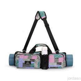 Lul Designer backpack portable yoga mat gym handbag storage shoulder bag canvas durable multifunctional suitable for all sizes of mats NBIC