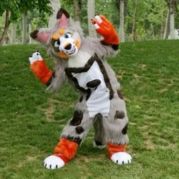 High Quality Husky Fox Dog Mascot Costumes high quality Cartoon Character Outfit Suit Carnival Adults Size Halloween Christmas Party Carnival Party