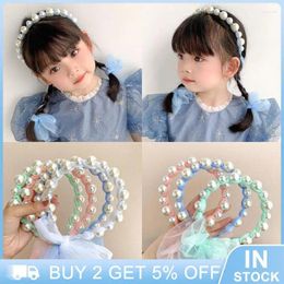 Hair Accessories There Are Multiple Colours To Choose From Childrens Pearl Ribbon Band Does Not Hurt Clothing