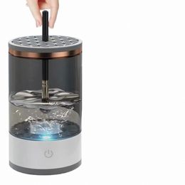 3-in-1 Electric Makeup Brush Cleaner Machine: USB Charging, Automatic Cosmetic Brush Quick Dry Cleaning Tool 70Yu#