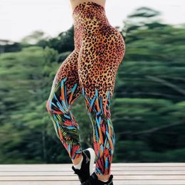 Yoga Outfits Gym Clothing 2024 Women Sportswear Trousers Leopard Print Sport Leggings Fitness Sports Running Athletic Pants