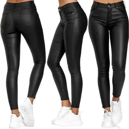 Women's Pants Women Solid Color Leggings High Waist Close-fitting Trousers With Pockets S/ M/ L/ XL/ XXL/ XXXL