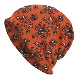 Berets Halloween Skullies Beanies Caps Hip Hop Winter Warm Men Women Knit Hat Adult Unisex Grimace Ghosts Haunted Mansion Bonnet Hats