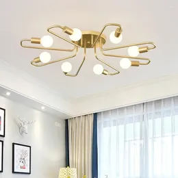 Ceiling Lights Nordic Bedroom Lamp Led In The Living Room Modern Simple Creative Personality Book Apartment Lamps