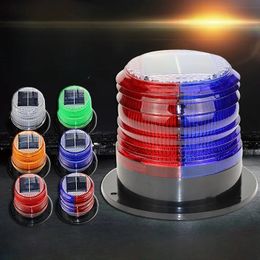 2024 new Solar energy LED Ceiling school bus alarm light, car indicator flash alarm strobe light car warning light beacon solar energy