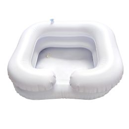 Garden Handicapped PVC In Bed Disabled Portable Shampoo Tray Inflatable Elderly Care Conditioner Hair Washing Basin With Drain Tube