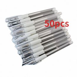 50pc Microblading Supplies Tattoo Marker Pen Permanent Makeup Accories White Surgical Skin Marker Pen for Eyebrow Scribe Tool O0IG#