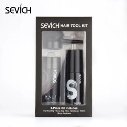 Holders Sevich 3pcs/set 25g Hair Fibre Spray +applicator Nozzle100ml Hair Strong Holding Spray Wig Hair Building Fibres for Man Women