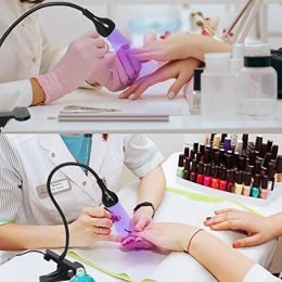 Dryers Mini Nail LED Lamp Nail Dryer False Nail UV Glue Led ClipOn Flexible Curing Lamp Fast Drying Nail Lamp 360° Bendable Table Lamp