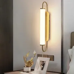 Wall Lamps White Tube Modern Dining Living Room Home Decor Sconce Creative Bedroom Bedside Lighting Fixture