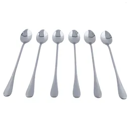 Coffee Scoops 6PCS 410 Stainless Steel Spoon Retro Shovel For Ice Cream Creative Tea-spoon Tableware Bar Tool Cutlery Set Spoons