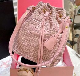 Triangle Handbags Designer Tote for Women's Straw Weave Raffias Top Handle Beach Shopper Weekender Clutch Bags Mens Fashion Crossbody Shoulder 727