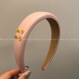 Miumi Morandi color headband designer sweet and cute high-ceiling temperament versatile headband hair accessories