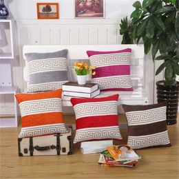Pillow 43x43cm Classical Vintage Geometric Polyester Home Sofa Chair Seat Cover Room Throw Pillowcase