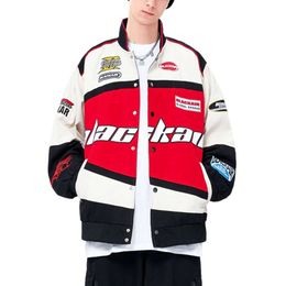 Aelfric Eden Men's Varsity Graphic Womens Letterman Baseball Bomber Jackets Blackair Nascar Racer Jacket