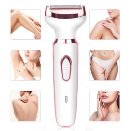 Clippers 4 in 1 Electric Razor for Women Shaver Lady Shaver Body Hair Trimmer for Armpit Bikini Arm Leg Face Moustache Portable Painless