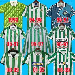 soccer Jerseys Retro REAL 88 89 94 95 96 97 98 02 03 04 classic vintage long sleeve football shirts ALFONSO BETIS JOAQUIN DENILSON 1993 1994 1995 1996 1997 19