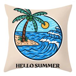 Pillow Case Spring And Summer Cases Family Cushion Covers 18x18 Inches Decorative Throw For Home Outdoor