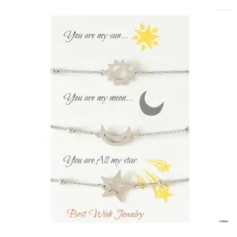 Link Bracelets Matching For Sun Moon Star Friendship Relationship Him Her Mother