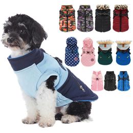 Dog Apparel Winter Coats With Harness Back Zipper Warm Pet For Cold Weather Vest Jacket Small Medium Dogs Outfit