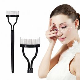 mascara Lift Curl Eyel Brush Comb New Metal Brush Stainl Steel Eyel Curler Makeup Tool Black L Separator c1IC#