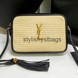 Cross Body Clutch Bags sling LOU camera bag Hobo Raffias zipper the tote hand luxurys Designer 2023 new weave Shoulder Womens fashion straw travel mens Purses H240323