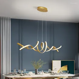 Chandeliers Creative Modern Led Pendant Chandelier For Dining Room Kitchen Living Office Black Hanging Indoor Home Lighting