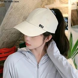 Ball Caps Baseball Cap Snapback Half Empty Top Hat Women Sun Protection Sunshade Sports Casual