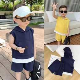 Clothing Sets Boy 2 Pcs Set Kids Clothes Suits Children Baby Outfits Summer 24-059