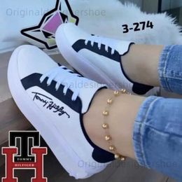 Casual Shoes Womens Sneakers Platform Shoes for Women PU Leather Casual Sport Ladies Outdoor Running Shoes Zapatillas Mujer hilfinger woman T240323