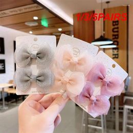 Hair Accessories 1/3/5PAIRS Pearl Mesh Clip 5 Colours Not Damaging Various Styles Easy To Use Multi Scenario Usage Bow Hairpin