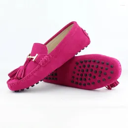 Casual Shoes Fashion Women Genuine Leather Flat Loafers Slip On Moccasins Woman Flats Lady Driving