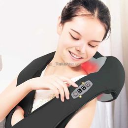 Massaging Neck Pillowws Electric Massager U Shape Shiatsu Cervical Back and Neck Massager Multifunctional Shawl Infrared Heated Massage Relax Machine 240322