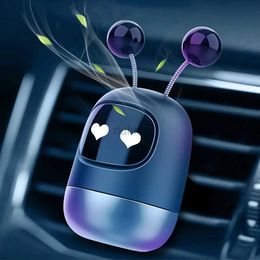 Car Air Freshener Send 3 stickers aromatherapy air ventilation clip in the car robot decoration solid perfume stickers air freshener 24323