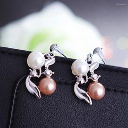 Necklace Earrings Set 2pcs/set Women Fashion Imitation Pearl Earring Jewellery