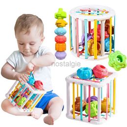 Sorting Nesting Stacking toys New Colourful Shape Block Classification Game Baby Montessori Learning Education Toys Childrens Birth Inn 12 Month Gift 24323