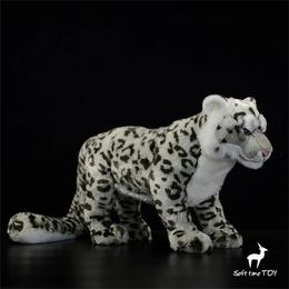 Snow Leopard Anime Cute Plushie Panther Plush Toys Lifelike Animals Simulation Stuffed Doll Kawai Toy Gifts 240321