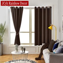 Curtains Blackout Short Curtains for Bedroom Kitchen Curtains for Small Window Treatments Blinds Laundry Room Solid Drape Cortina Rideaux