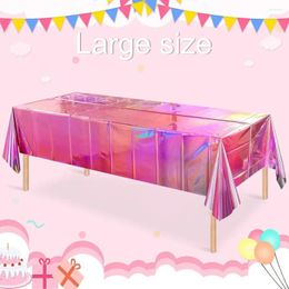 Table Cloth Double-sided Tablecloth Colorful Foil Set For Parties Weddings Events Shiny Disposable Lasers Rectangle Covers