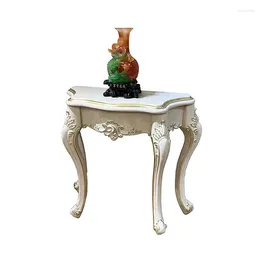 Decorative Plates MO LAN European Style Solid Wood Porch Platform Living Room Table Against The Wall Small Household Shelving