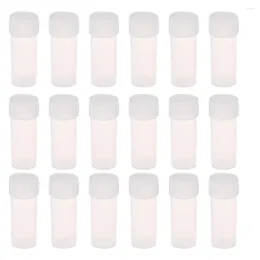 Storage Bottles 50 Pcs Vial Plastic With Screw Cap Sample Clear Terrarium Vials Refillable Containers Camping