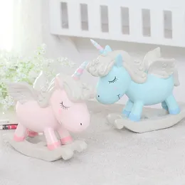 Decorative Figurines Creative American Resin Horse Home Decorations Ornaments Nordic Birthday Gift Girl Couple Wedding