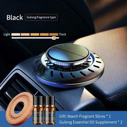 Car Air Freshener Solar rotary car air freshener creative UFO perfume diffuser DIY essential oil aromatherapy decorative car interior 24323