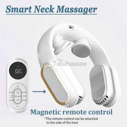 Massaging Neck Pillowws Smart Neck Massager Heating Refrigeration Muscle Massagers Hot Compress Low-Frequency Pulse Massage Relax Health Care Neck 240322