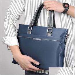 Laptop Cases Backpack New Briefcase Bag Men Handbag High Quality Business Famous Brand Shoder Messenger Bags Office 14 Inch Drop Deliv Otqd3